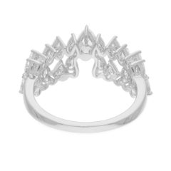 1.27 Carat SI Clarity HI Color Pear Diamond Ring 18 Karat White Gold Jewelry