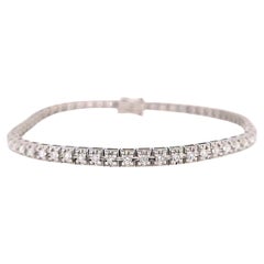 Bracciale tennis con diamanti da 1,27 carati, oro bianco 14K