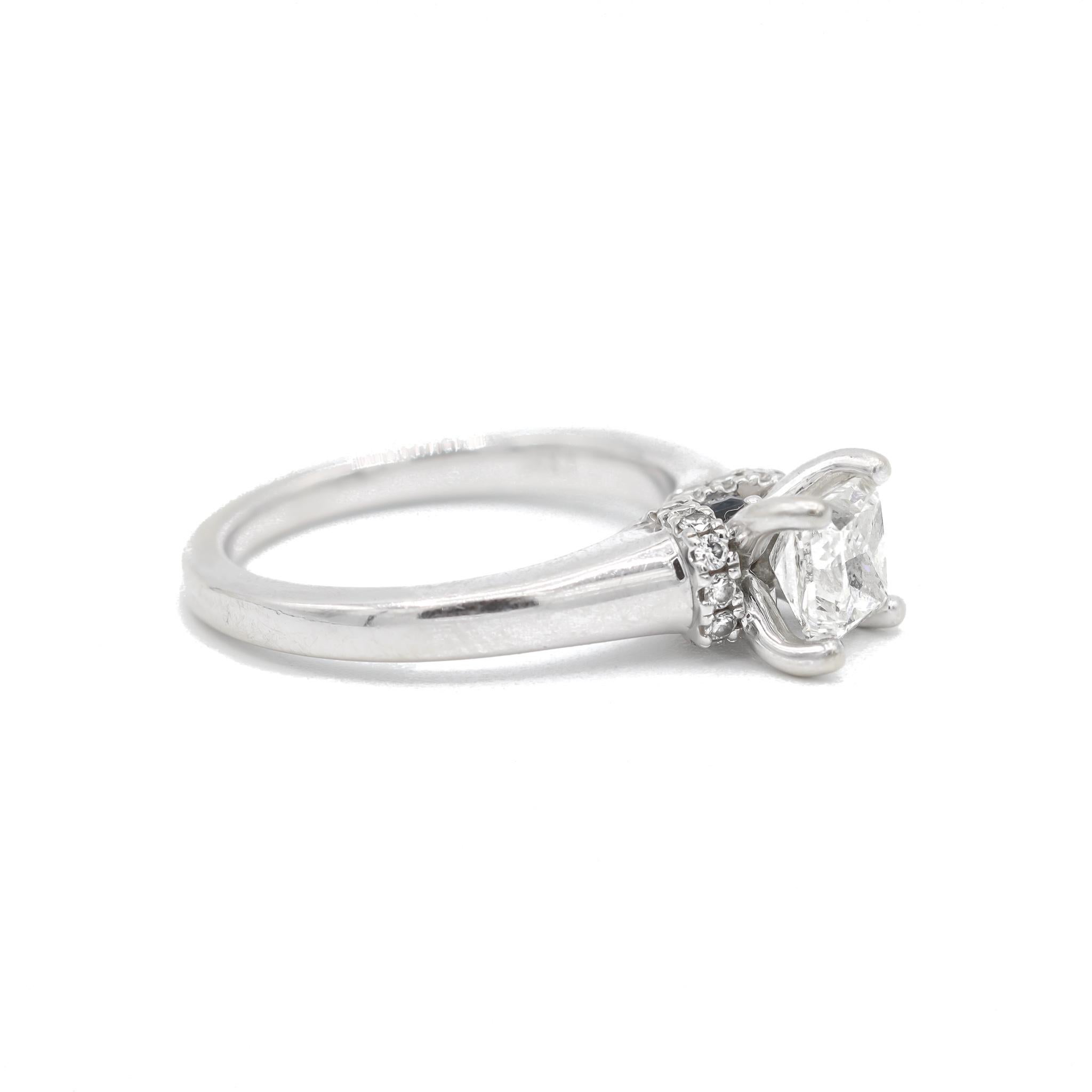 Anello nuziale con diamante e zaffiro da 1,27 carati firmato Vera Wang In condizioni ottime a Houston, TX