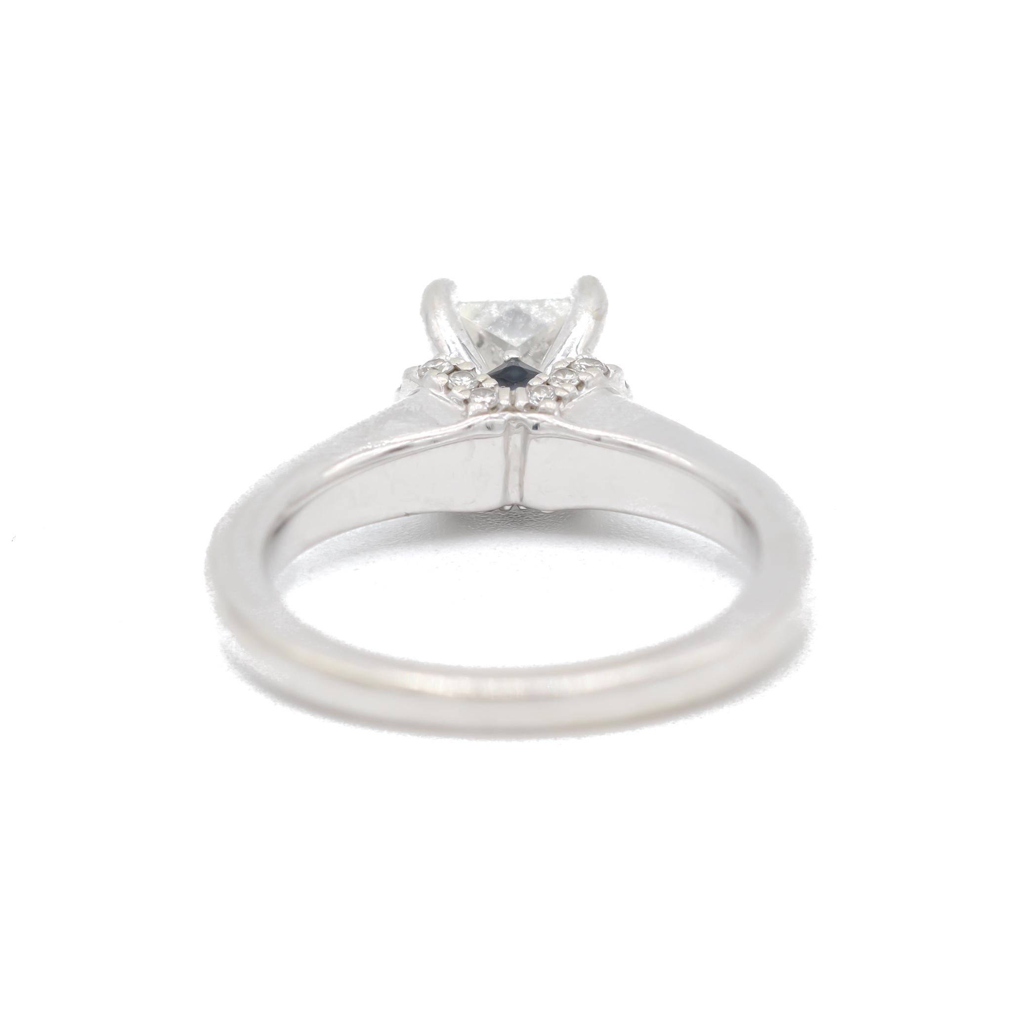 Donna Anello nuziale con diamante e zaffiro da 1,27 carati firmato Vera Wang