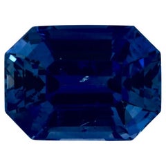 1.27 Ct Blue Sapphire Octagon Cut Loose Gemstone