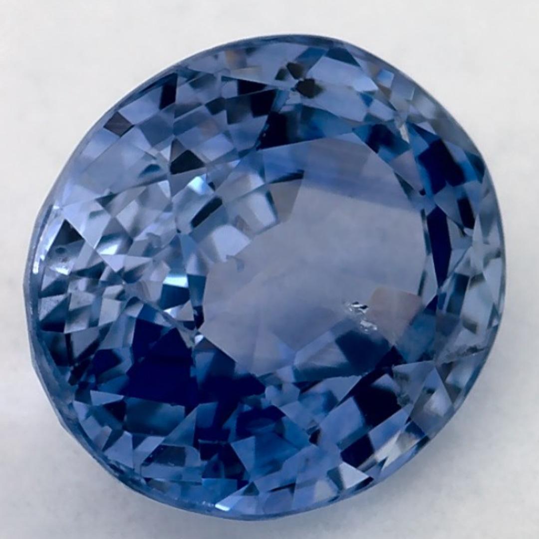 Donna 1.27 carati di zaffiro blu ovale sfuso in vendita