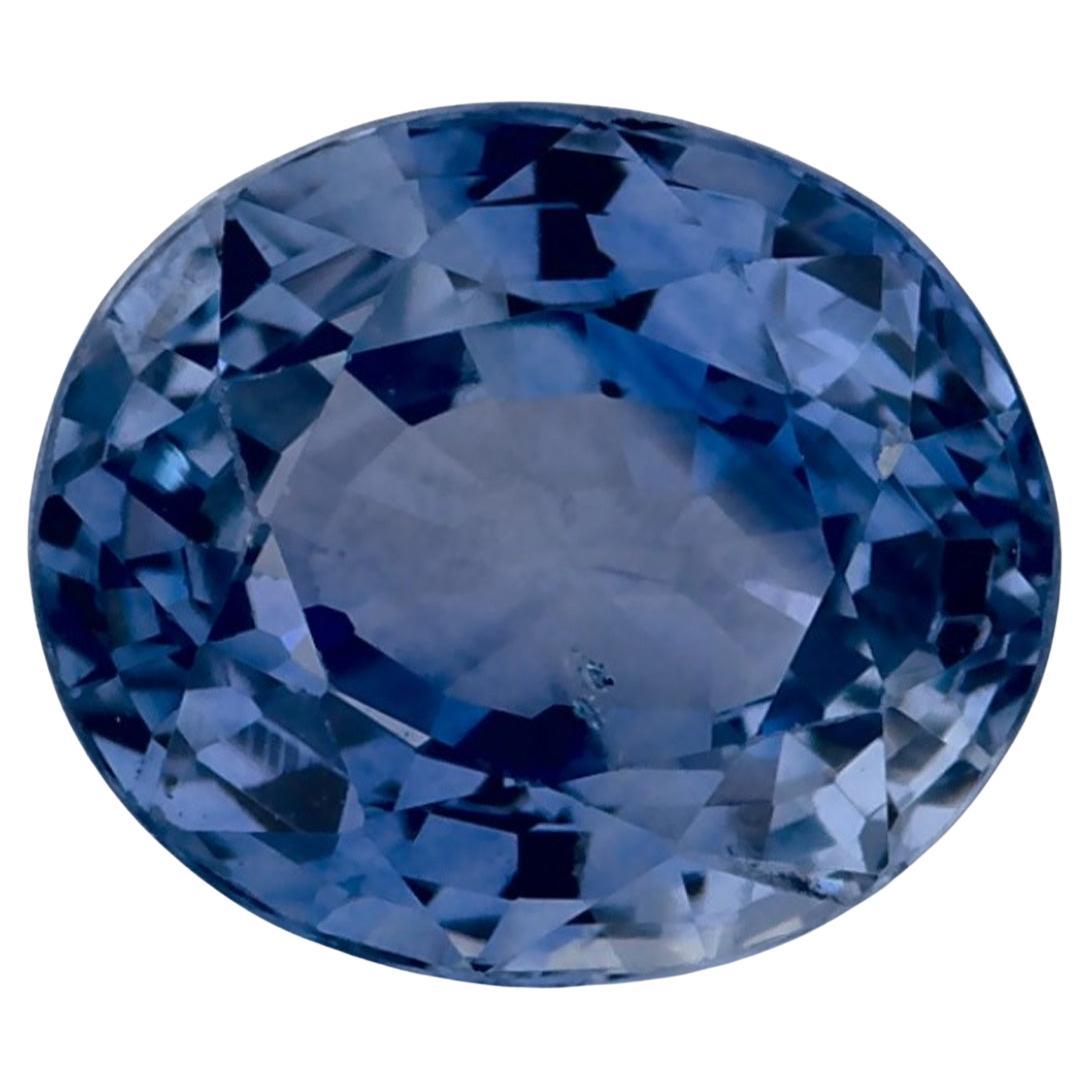 1.27 qt Zafiro Azul Oval Gema Suelta