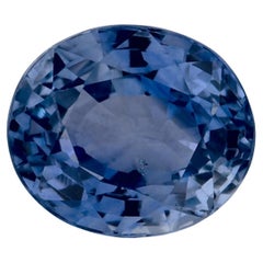 1.27 qt Zafiro Azul Oval Gema Suelta