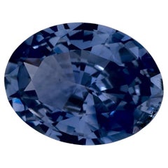 1.27 carati di zaffiro blu ovale sfuso