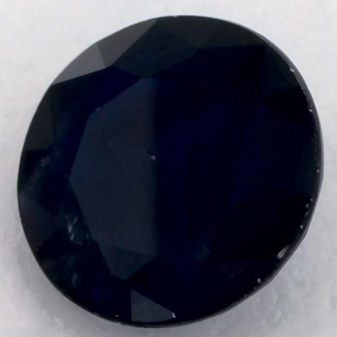1.27 ct Zafiro Azul Redondo Gema Suelta Corte redondo en venta
