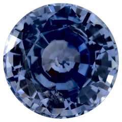 1.27 Karat Blauer runder Saphir, loser Edelstein