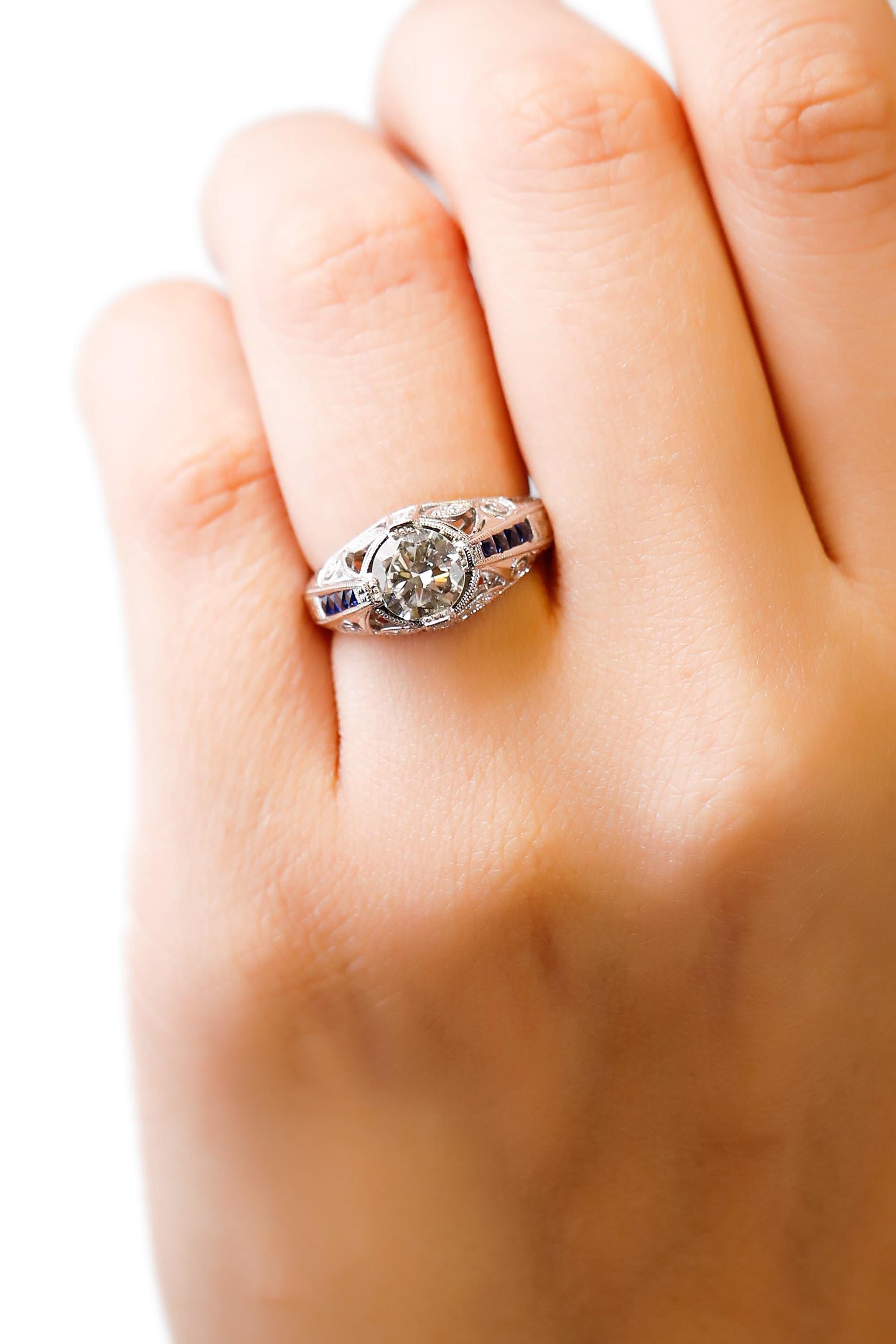 white sapphire engagement rings