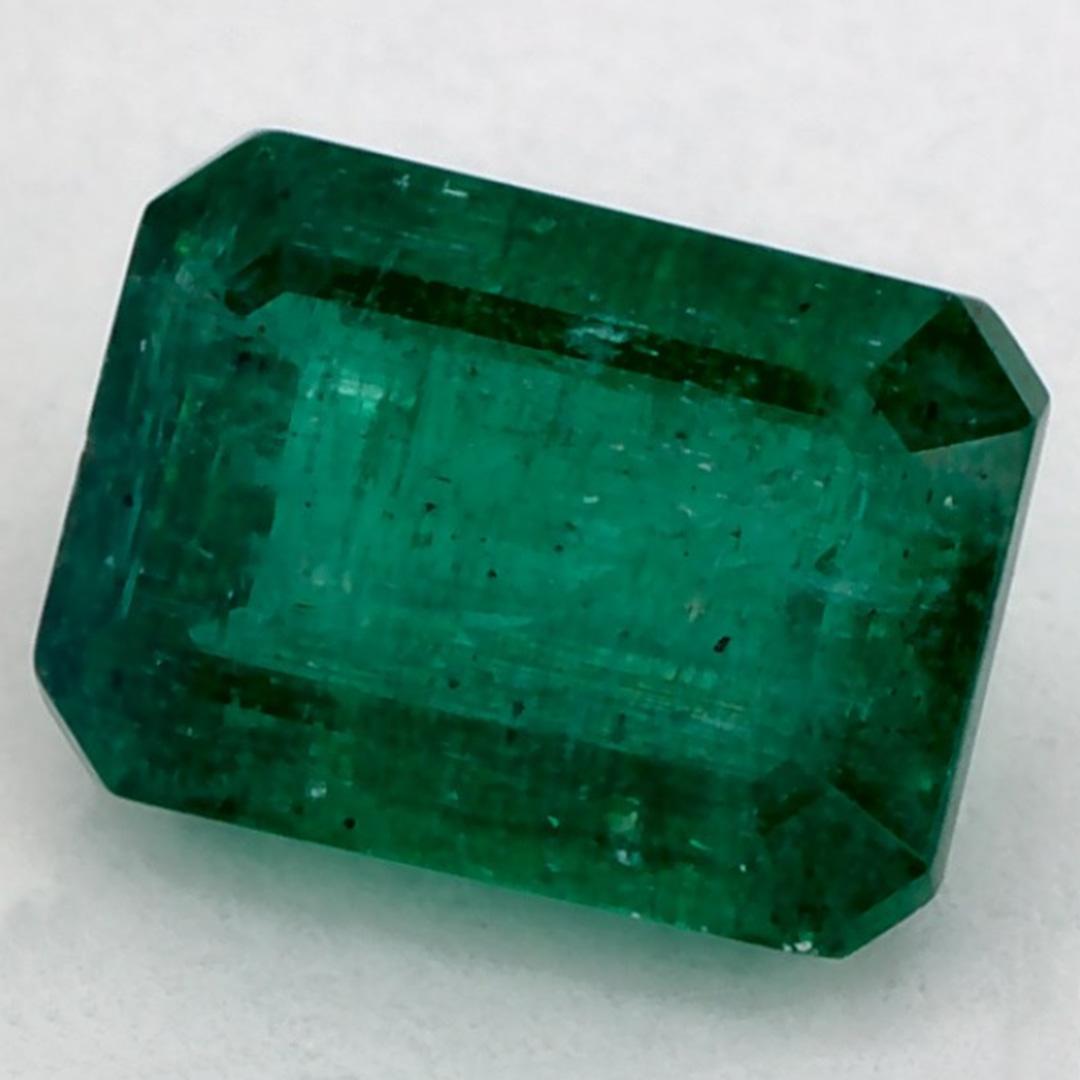 Octagon Cut 1.27 Ct Emerald Octagon Loose Gemstone For Sale