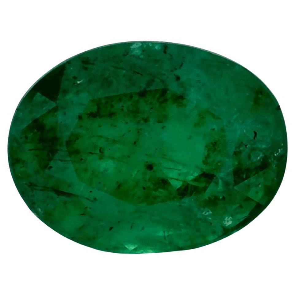 1.27 Ct Emerald Oval Loose Gemstone For Sale