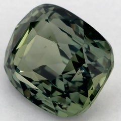 1.27 Ct Green Sapphire Cushion Loose Gemstone