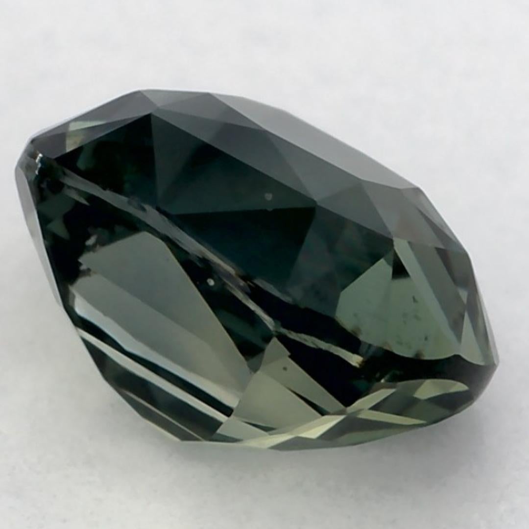 1.27 Ct Green Sapphire Cushion Loose Gemstone en vente 1