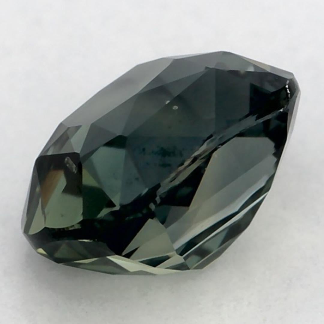1.27 Ct Green Sapphire Cushion Loose Gemstone en vente 3