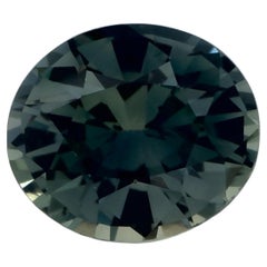 1.27 Ct Green Sapphire Oval Loose Gemstone