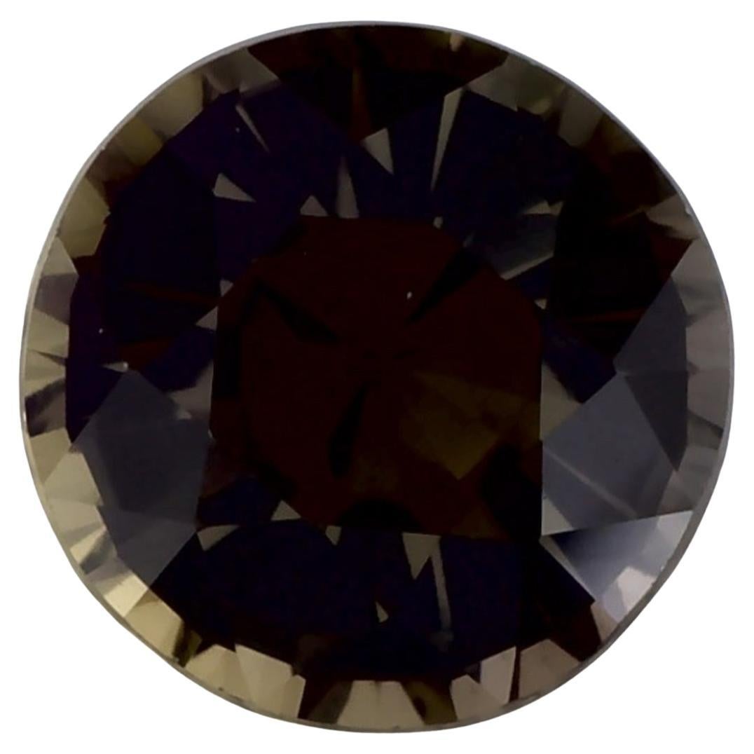1.27 Ct Green Sapphire Round Loose Gemstone