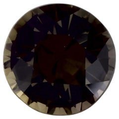 1.27 Ct Green Sapphire Round Loose Gemstone