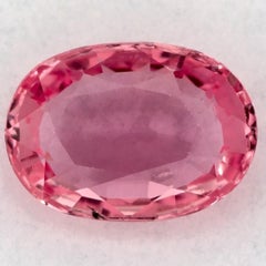 1.27 Ct Pink Sapphire Oval Loose Gemstone