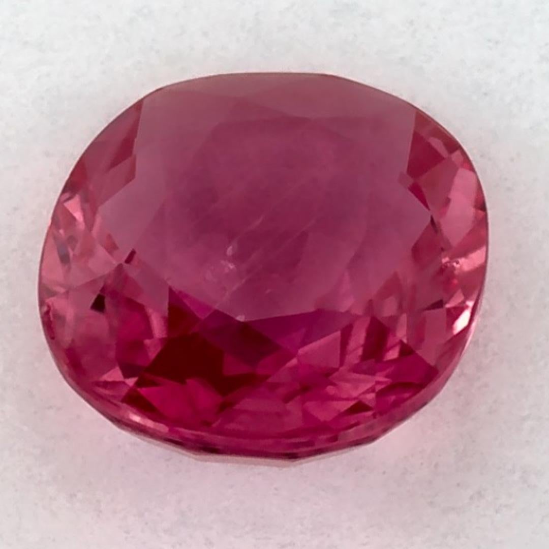 1.27 Ct Ruby Oval Loose Gemstone In condizioni Nuovo in vendita a Fort Lee, NJ