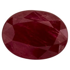1.27 Ct Ruby Oval Loose Gemstone