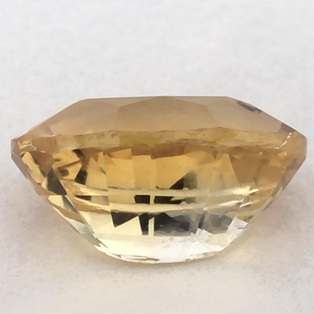 1.27 carati di zaffiro giallo ovale sfuso In condizioni Nuovo in vendita a Fort Lee, NJ