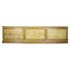12.7 Meters of Antique Raised and Fielded Pine Dado Panelling