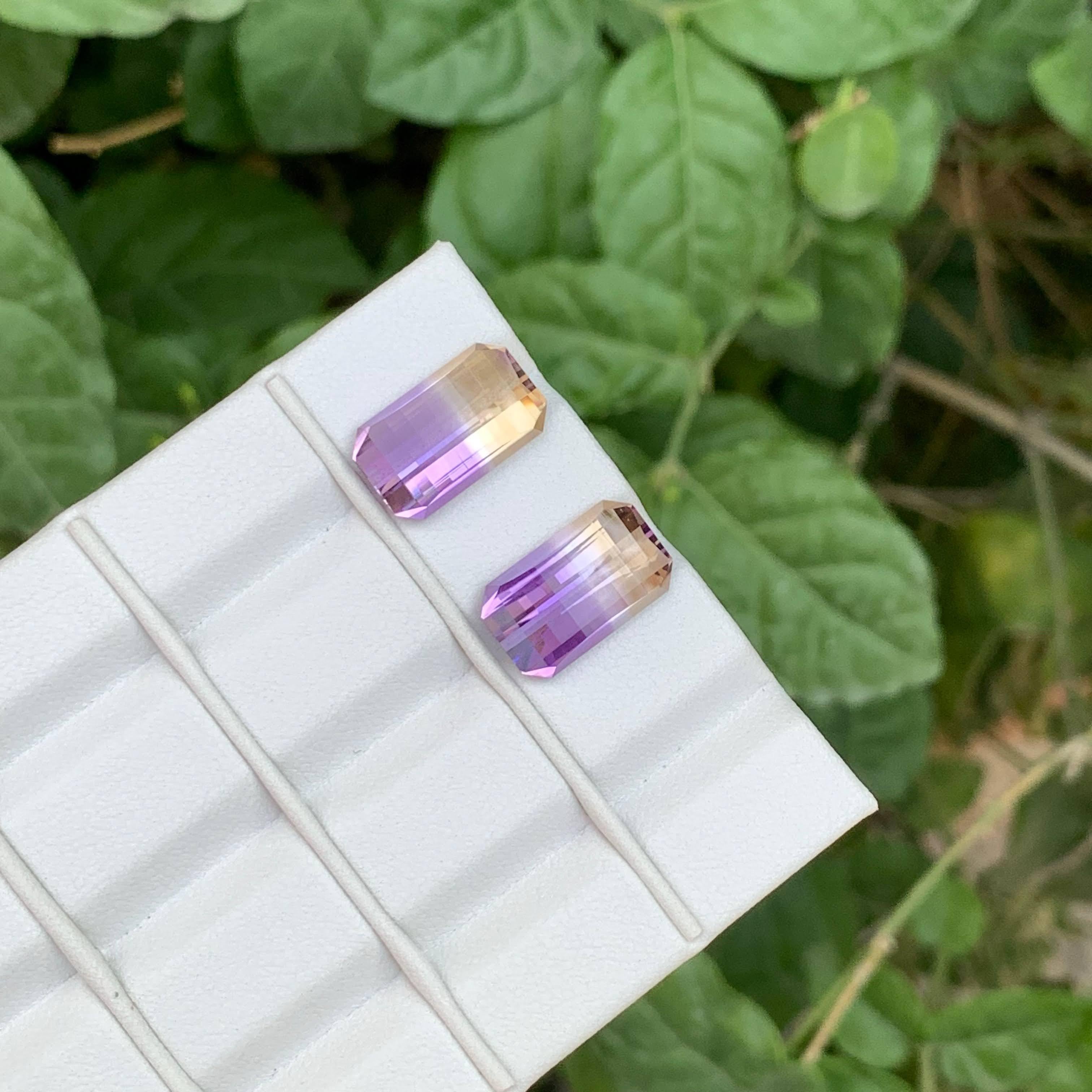 Peso 12,70 quilates
Dimensiones 15,1x9x6,5 mm
Tratamiento Ninguno
Origen Brasil
Claridad Lupa Limpia  
Forma Octágono
Píxel cortado
NA


Este exquisito par de ametrinas bicolor sueltas de 12,70 quilates es un impresionante ejemplo de belleza natural
