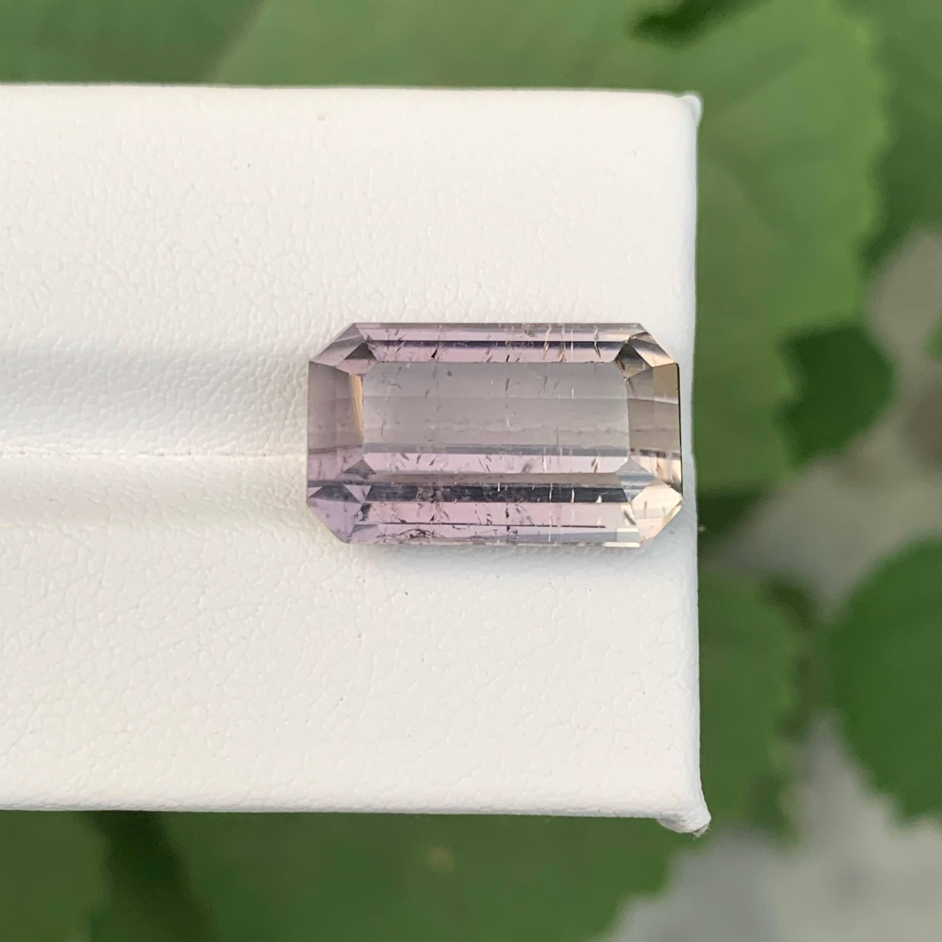 12.70 Carat Natural Loose Stylish Purple Tourmaline Emerald Cut Afghan Gemstone (pierre précieuse afghane) en vente 5