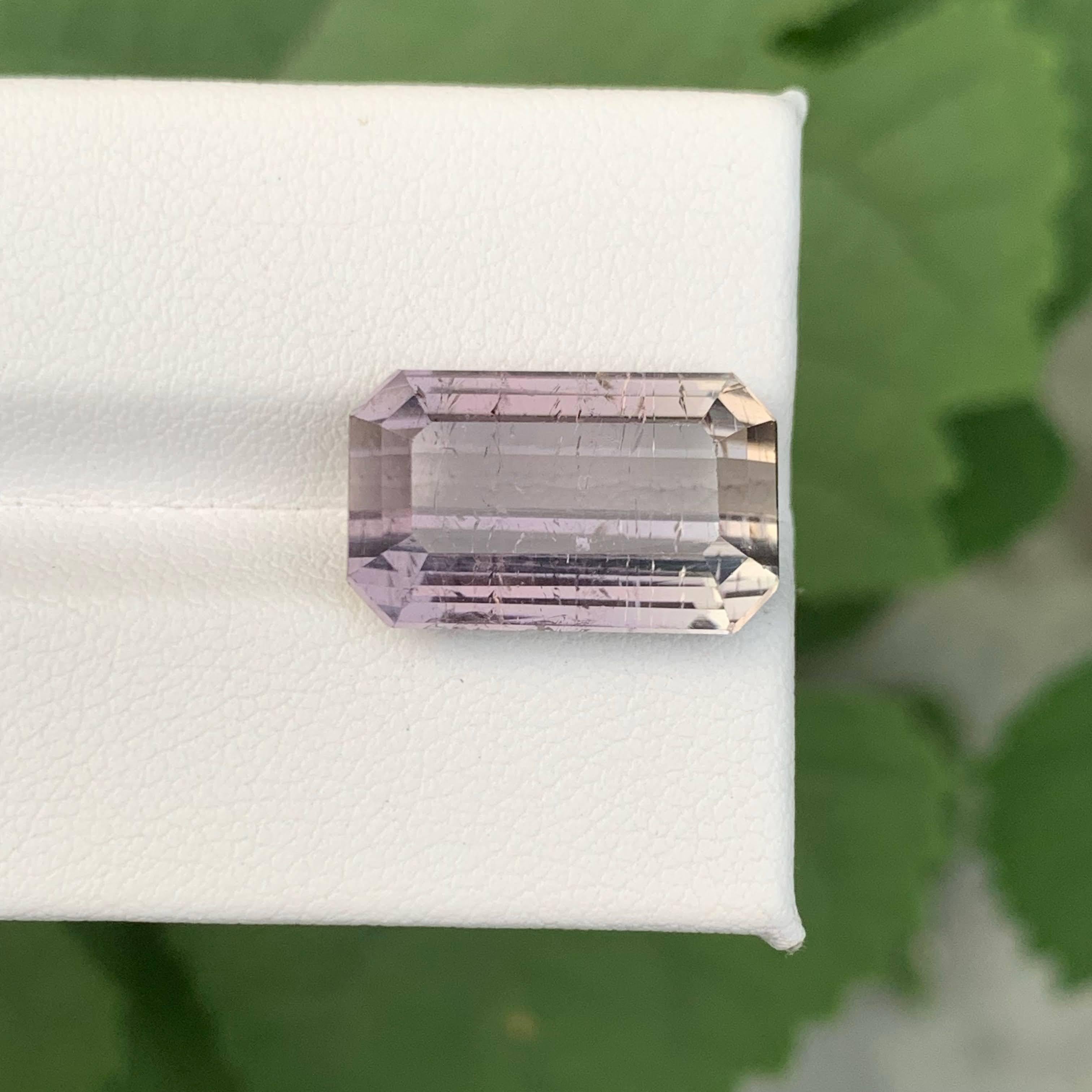 Poids 12,70 carats 
Dimensions 16,7 x 10,3 x 7,8 mm
Traitement Aucun 
Origine afghane 
Clarity SI 
Forme Coupe Émeraude 





Cette tourmaline violette naturelle en vrac de 12,70 carats présente une taille émeraude remarquable qui met en valeur sa