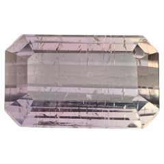 12.70 Carat Natural Loose Stylish Purple Tourmaline Emerald Cut Afghan Gemstone