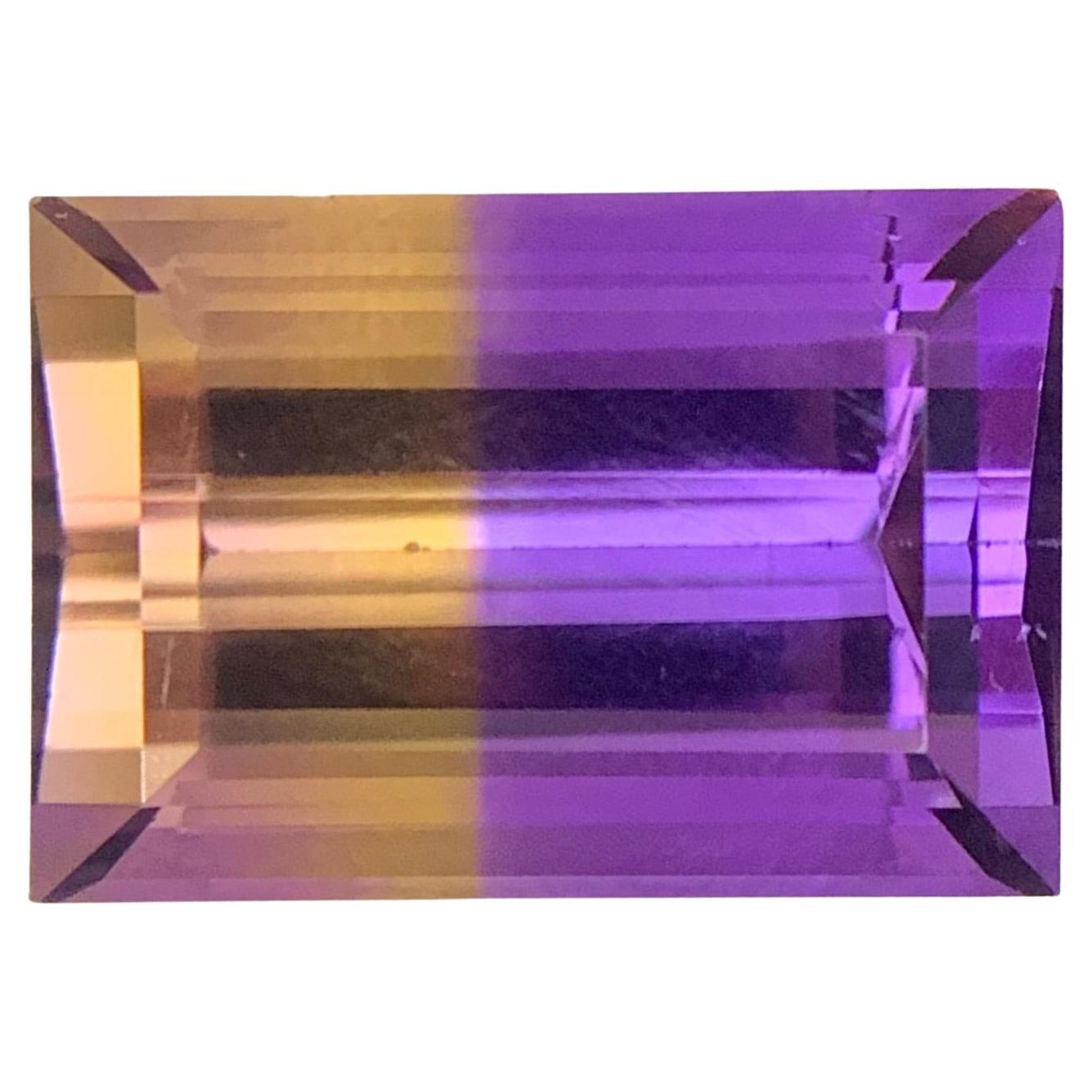 12,70 carati di ametrino naturale sfuso a forma di baguette in vendita