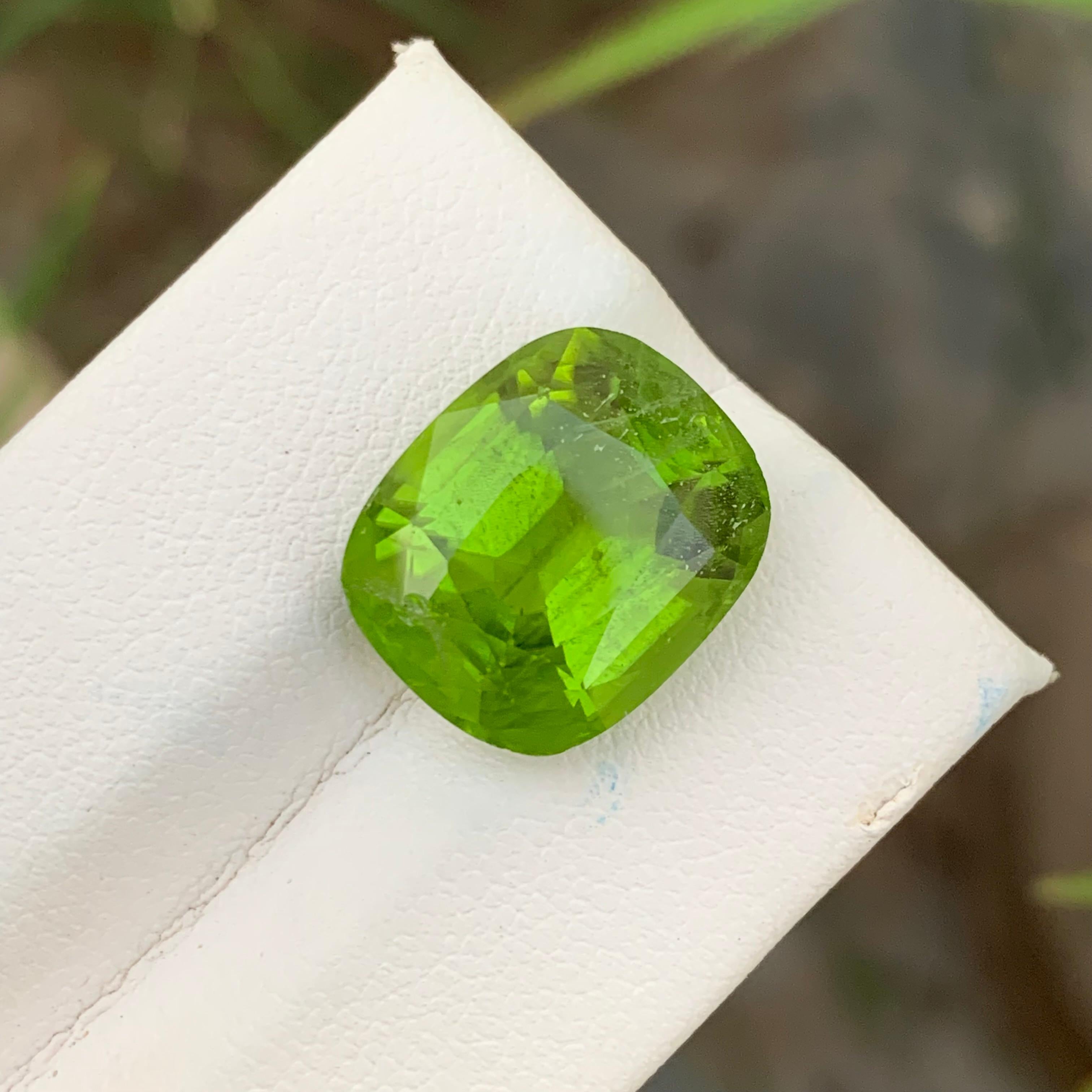 12.70 Carats Natural Loose Green Peridot For Necklace Jewellery For Sale 5