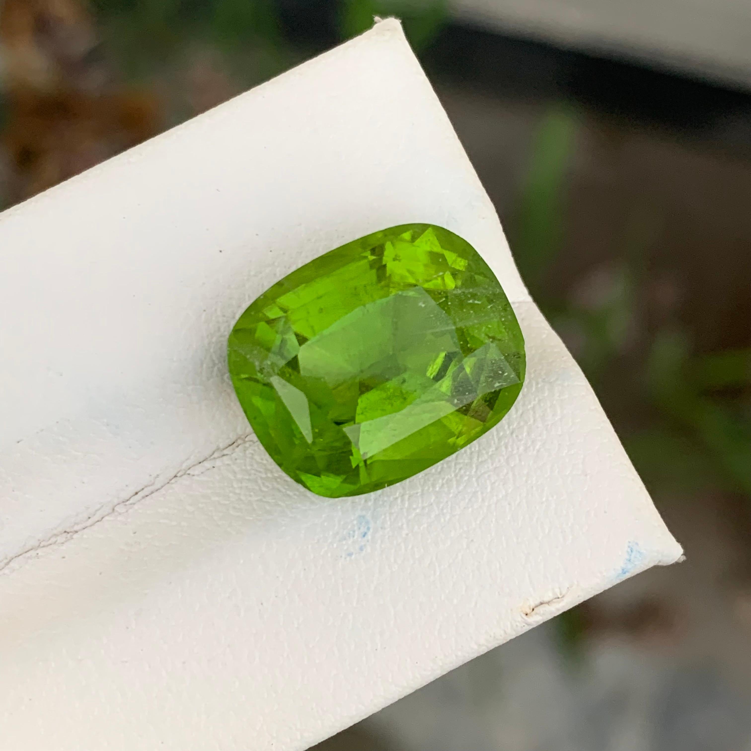 12.70 Carats Natural Loose Green Peridot For Necklace Jewellery For Sale 7