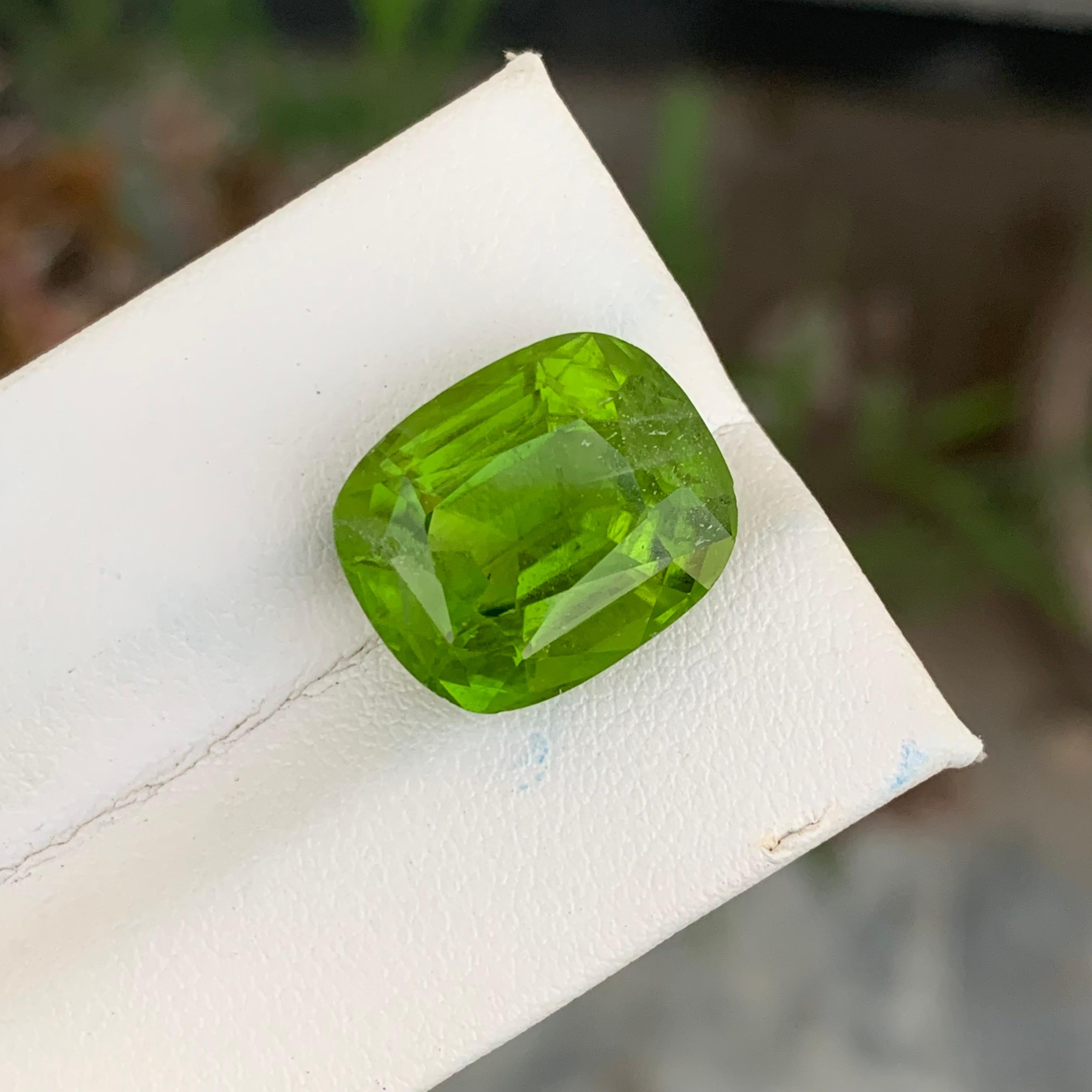 12.70 Carats Natural Loose Green Peridot For Necklace Jewellery For Sale 9