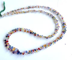 127.00 Carats Multi Color Sapphire Drops Top Quality Natural Gem Fine Jewelry