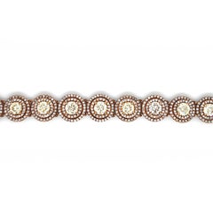 12.71 Carats Pink Diamond Rose Gold Bracelet