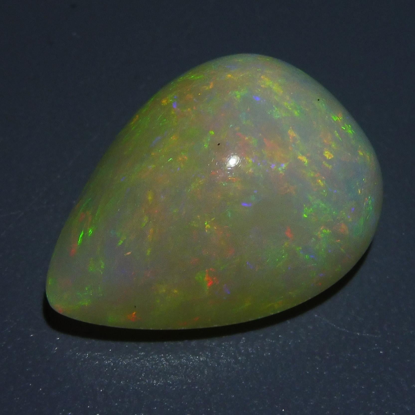 12.72 ct Pear Cabochon Opal In New Condition For Sale In Toronto, Ontario