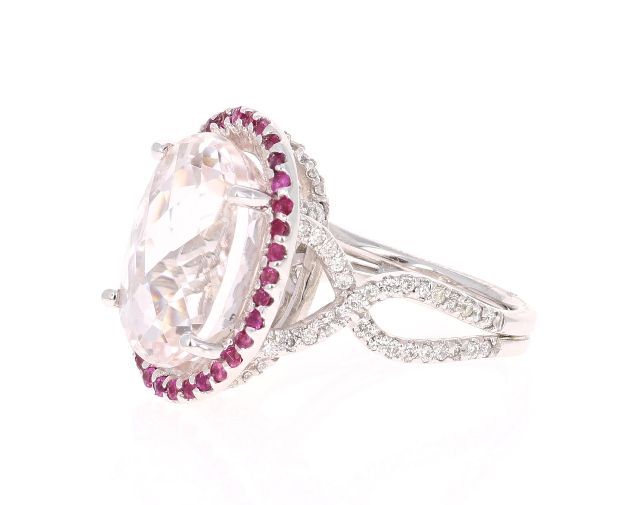 kunzite diamond ring