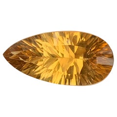 12.75 Carat Natural Loose Honey Citrine Pear Shape Gemstone