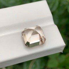 12.75 Carat Natural Loose Peach Topaz Stone Cushion Cut Pakistani Gemstone