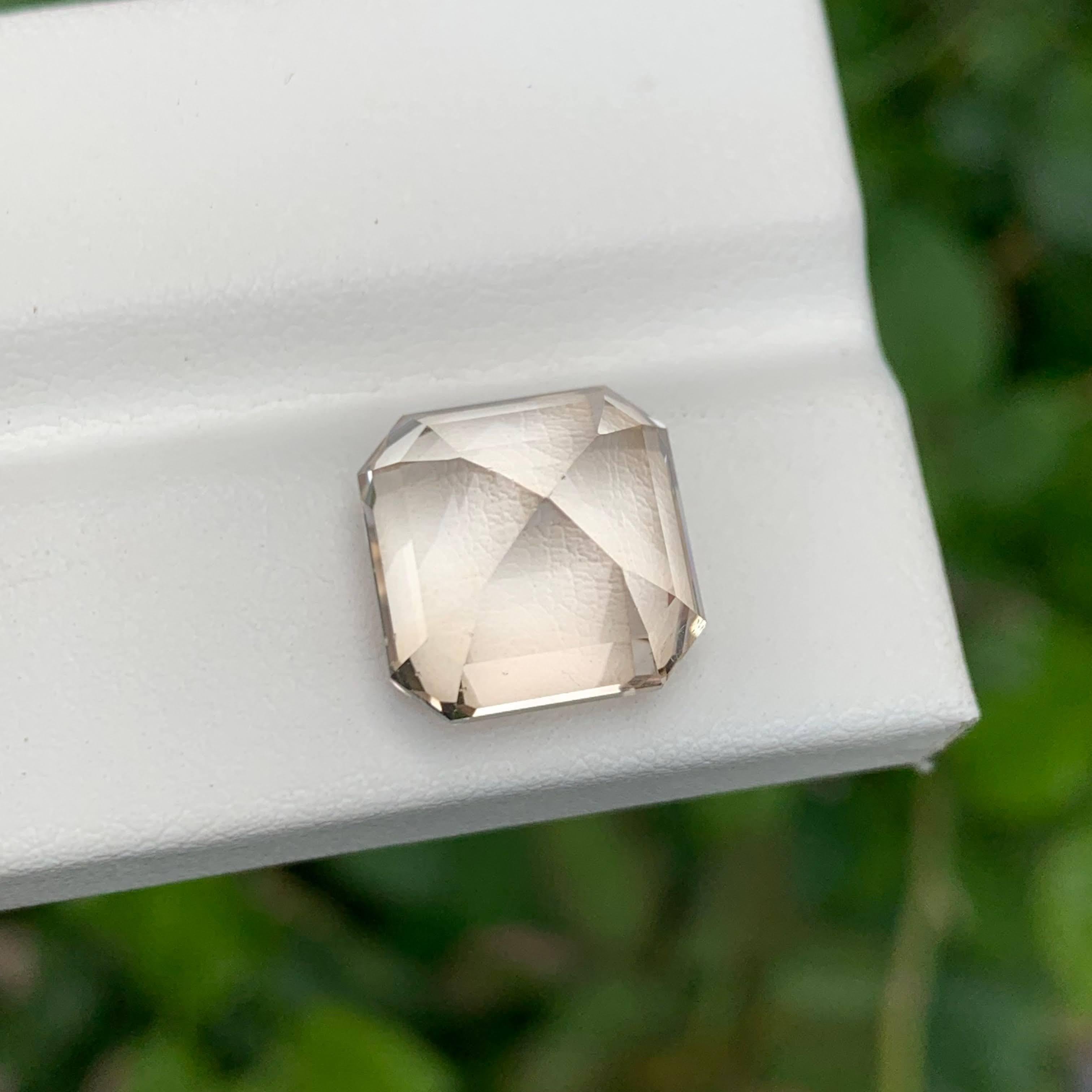 12.75 Carat Natural Loose Peach Topaz Stone Cushion Cut Pakistani Gemstone In New Condition For Sale In Bangkok, TH