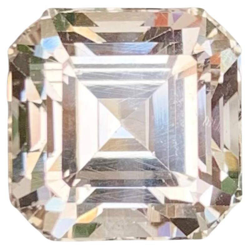 12.75 Carat Natural Loose Peach Topaz Stone Cushion Cut Pakistani Gemstone For Sale