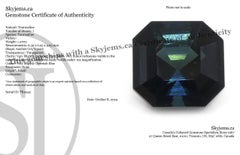 1.27ct Asscher Cut/Square Blue Indicolite Tourmaline