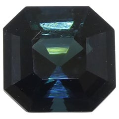 1.27ct Asscher Cut/Square Blue Indicolite Tourmaline