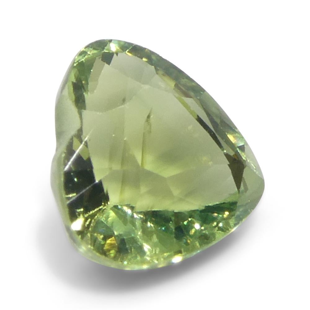 1.27ct Heart Green Sapphire from Sri Lanka For Sale 1