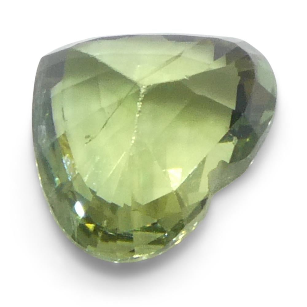 1.27ct Heart Green Sapphire from Sri Lanka For Sale 3
