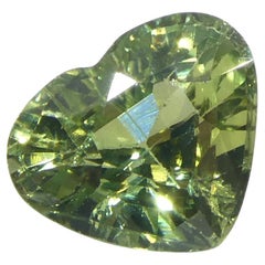 1,27ct Heart Green Sapphire from Sri Lanka (saphir vert en forme de cœur du Sri Lanka)