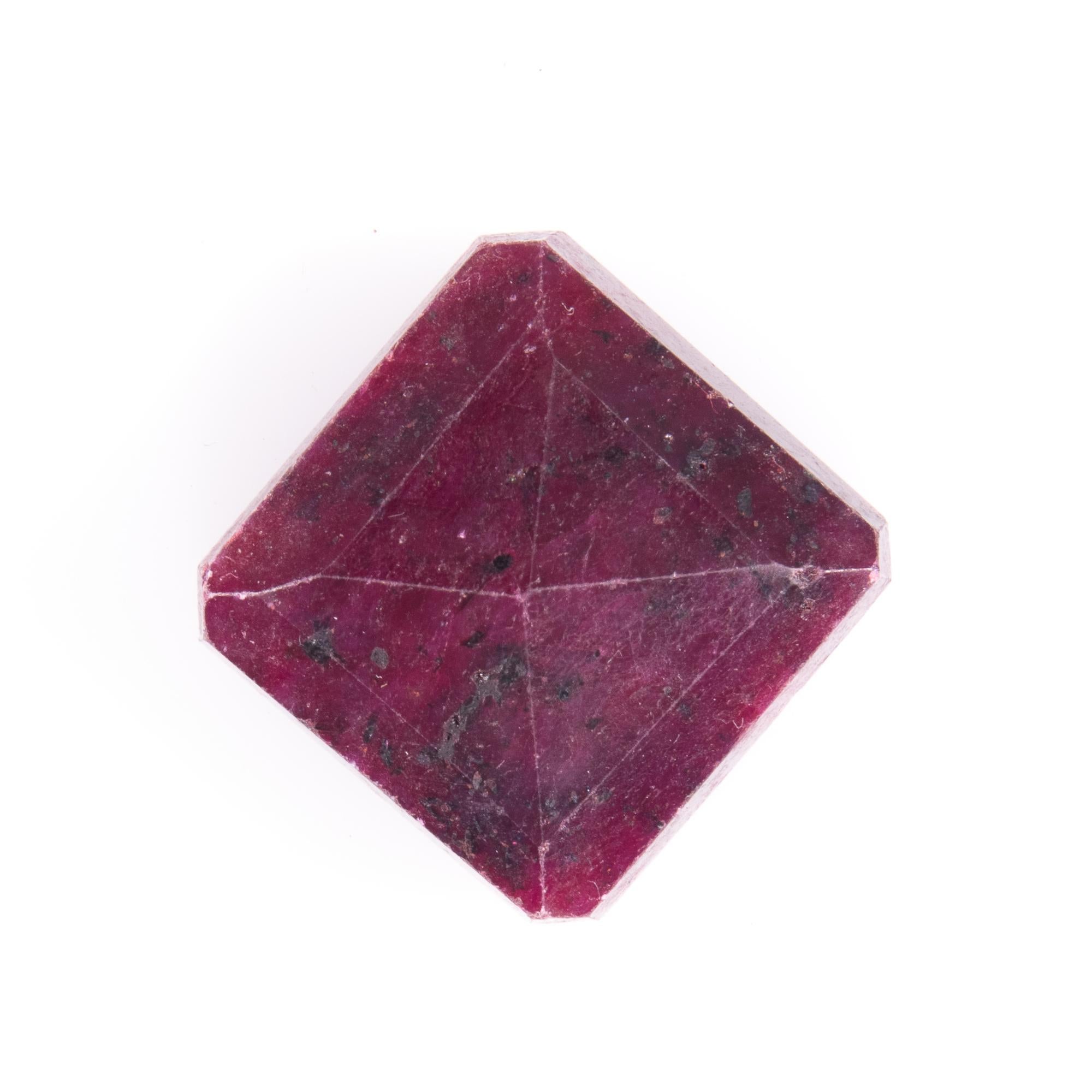 127ct Natural Red African Ruby 
Colour enhanced 

Good condition
Free international shipping.