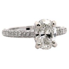 Used 1.27ct. Oval Diamond Engagement Ring