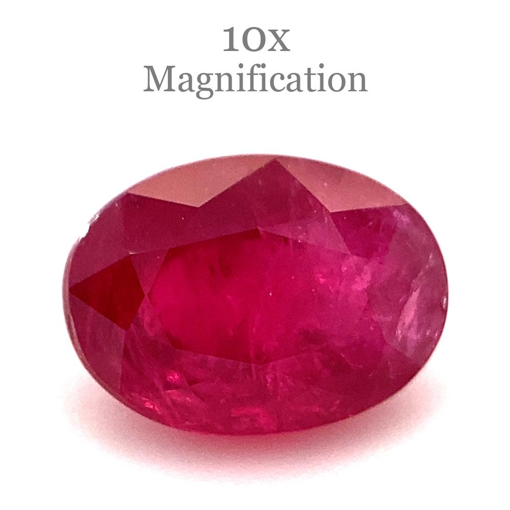 1.27ct Oval Red Ruby from Mozambique For Sale 5