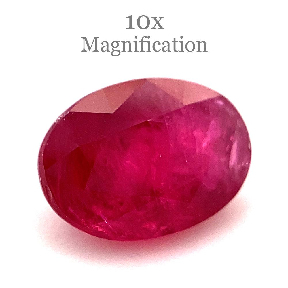 1.27ct Oval Red Ruby from Mozambique For Sale 6